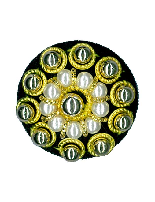 Cryst beads trimm button | AyB Hislabor