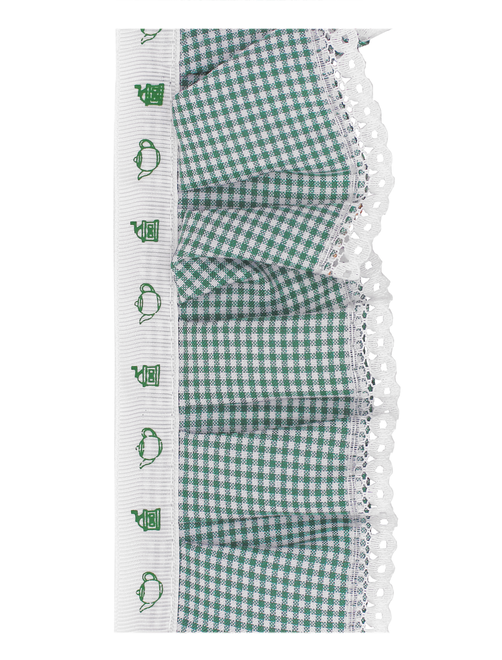 Gingham pleated trimming | AyB Hislabor