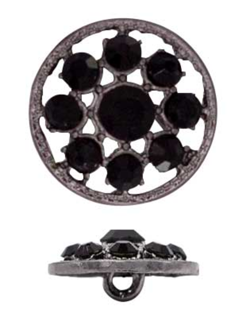 Strass metal shank button | AyB Hislabor