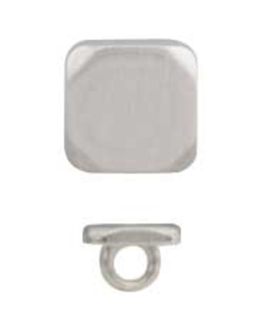 Botón metal cuadr pie NF | AyB Hislabor