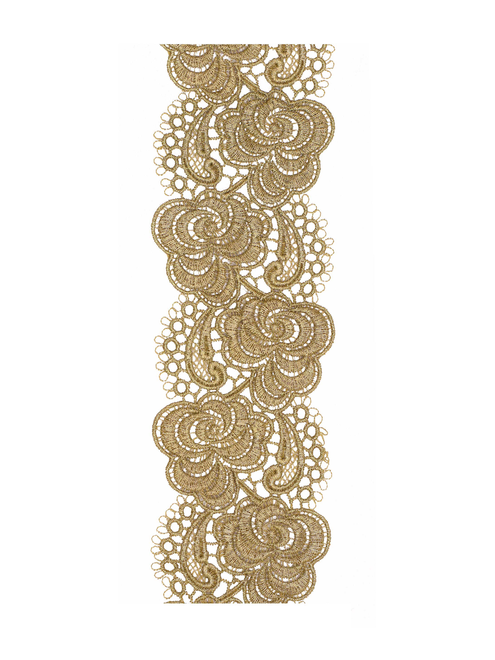 Metal guipure lace | AyB Hislabor