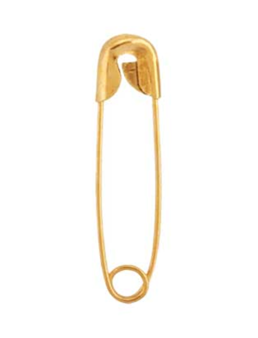 Brass safety pin | AyB Hislabor