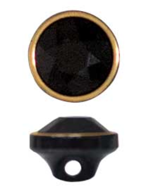 Botón pie acrl aro dorado | AyB Hislabor