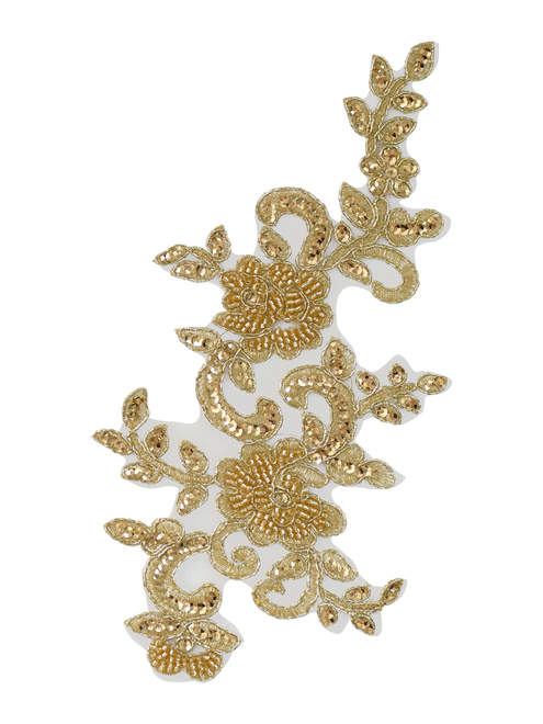 Aplique bordado metalizad | AyB Hislabor