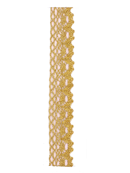 Metallic bobbin lace 23mm | AyB Hislabor