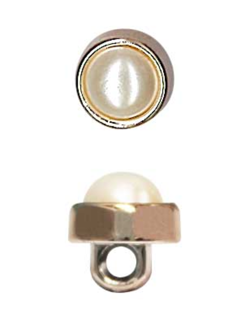 Boton nylon met pie perla | AyB Hislabor