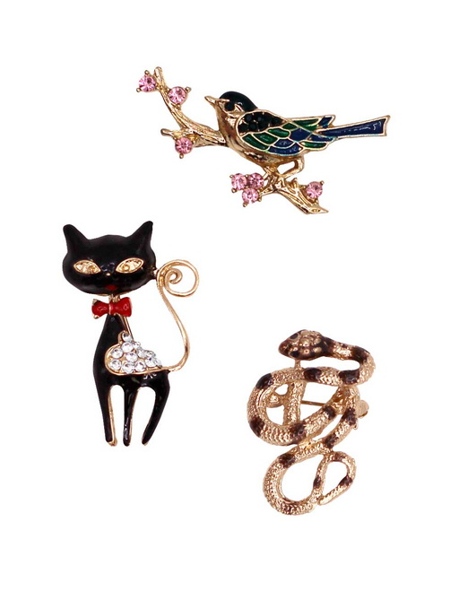 Broche metal strass | AyB Hislabor