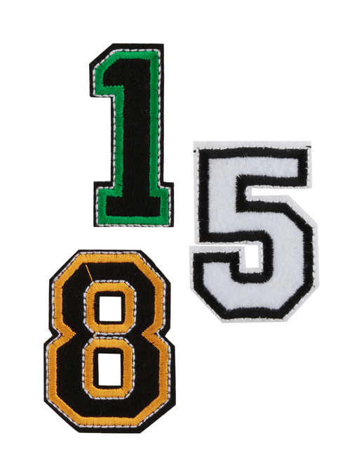 Hotfix embroidered number | AyB Hislabor