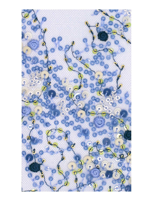 Tejido tul bordado lentej | AyB Hislabor