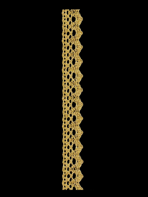 Metallic bobbin lace 17mm | AyB Hislabor