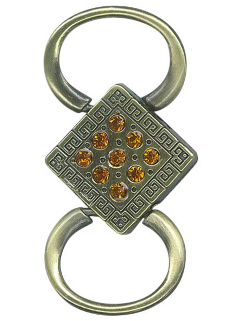 Aplique metl romb cristls | AyB Hislabor