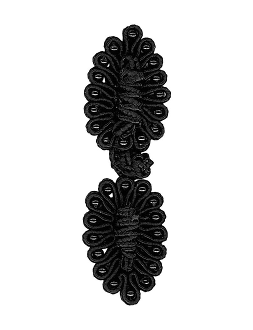 Pearl rayon frog button | AyB Hislabor