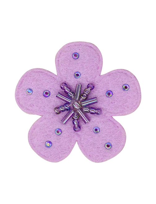 Flor fieltro abalorios | AyB Hislabor