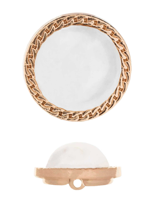 Botón metal perla pie Nfr | AyB Hislabor