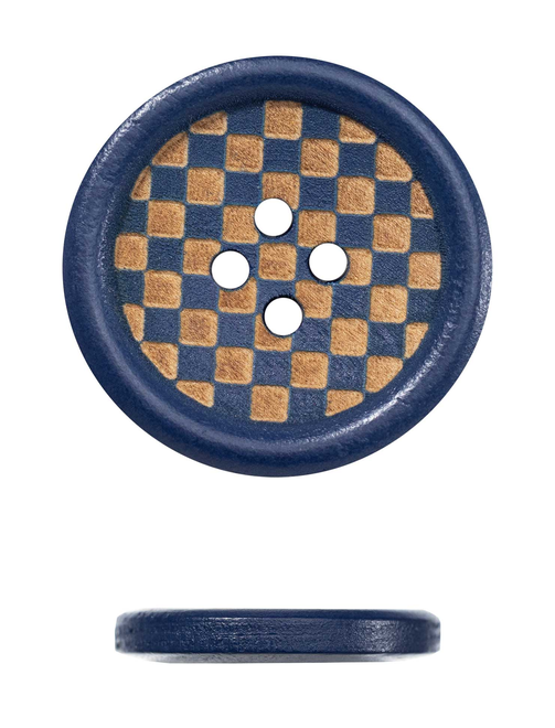 Botón madera láser 4 ag. | AyB Hislabor