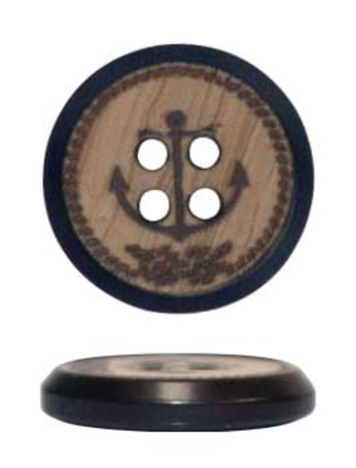 Botón poliéster ancla 4ag | AyB Hislabor