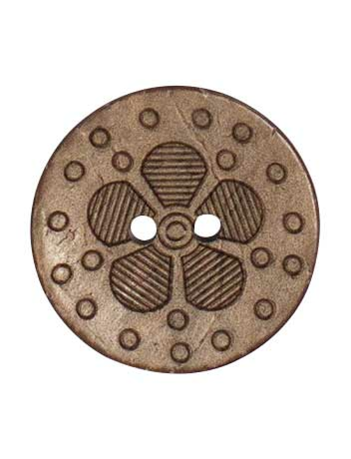 Botón coco láser 2 agujer | AyB Hislabor