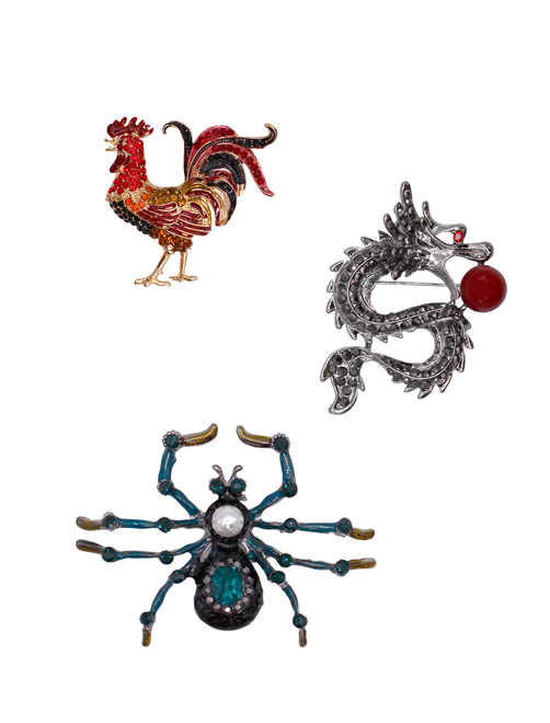 Broche metal strass | AyB Hislabor