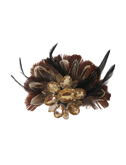 Broche plumas abanico | AyB Hislabor