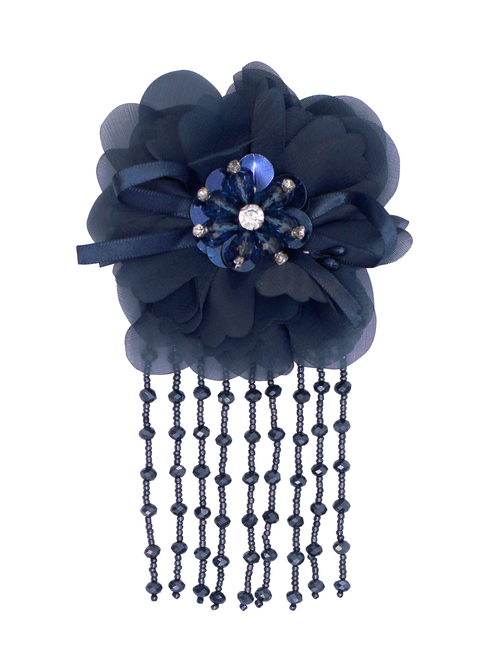 Flor tul fleco pedrería | AyB Hislabor