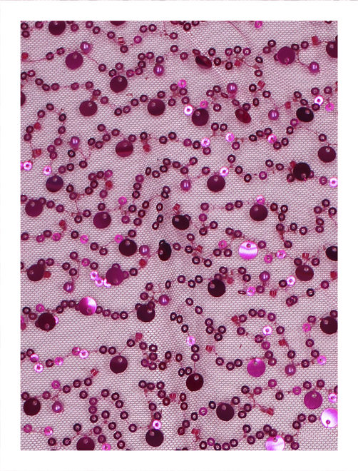 Tejido tul bordado lentej | AyB Hislabor