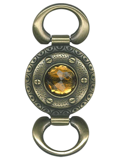 Aplique metal circ piedra | AyB Hislabor