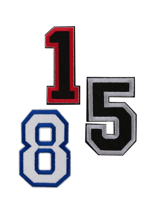 Hotfix embroidered number | AyB Hislabor