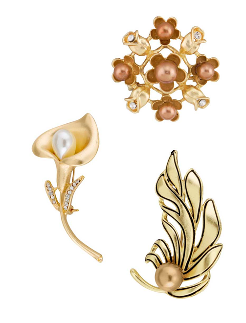 Broche mate perlas N/F | AyB Hislabor