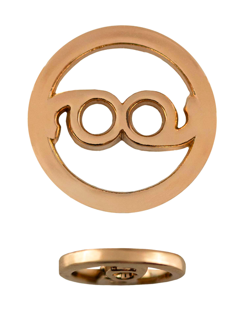 Botón metal aro 2ag NF | AyB Hislabor