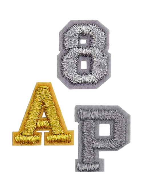 Letra bordada termo | AyB Hislabor