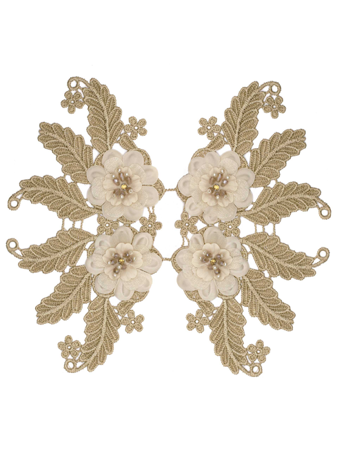 Aplique bord flor cristal | AyB Hislabor