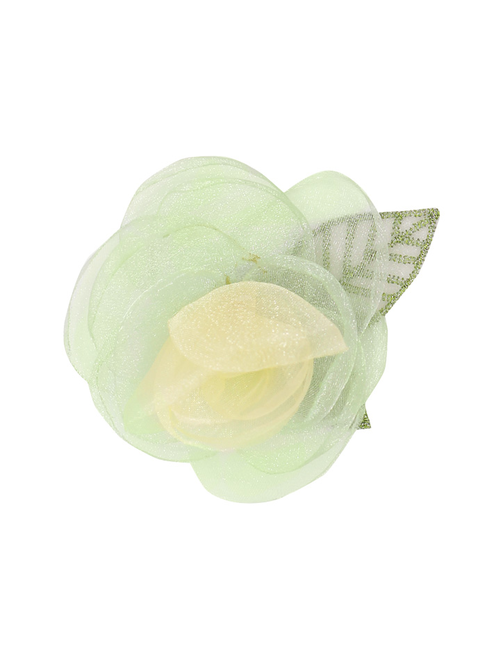 Flor organza con hojas | AyB Hislabor