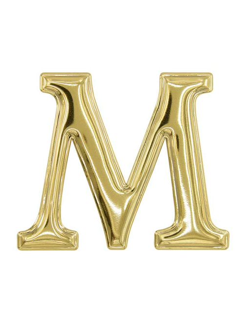 Metal iron on motiv M | AyB Hislabor