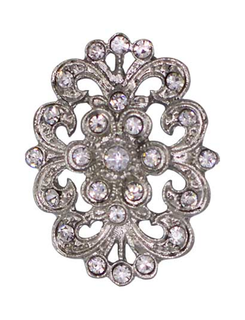 Crystal metal button 36mm | AyB Hislabor