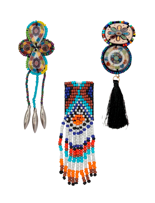 Broche piedras étnico | AyB Hislabor