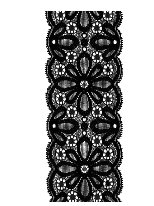 Elastic nylon lace 67 mm. | AyB Hislabor