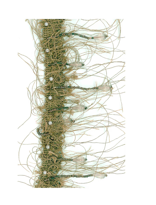 Acrylic and beaded fringe | AyB Hislabor