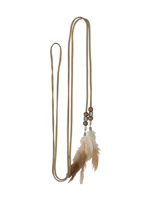 Suede belt balls/feather | AyB Hislabor