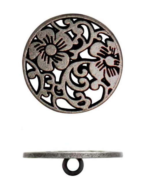 Botón labrado metal pie | AyB Hislabor