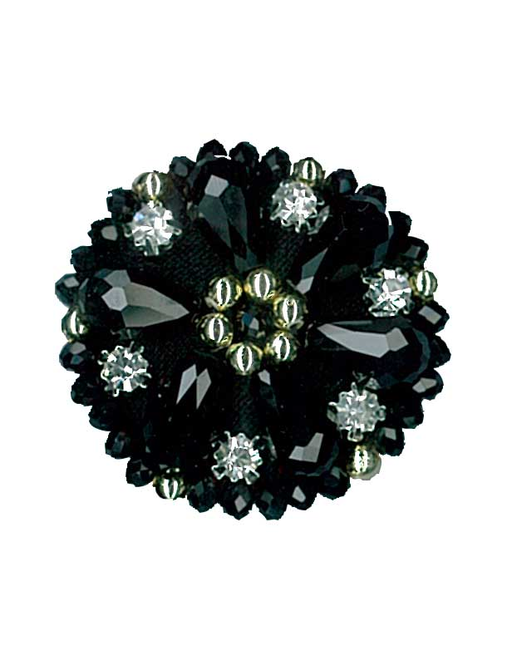 Cryst beads trimm button | AyB Hislabor