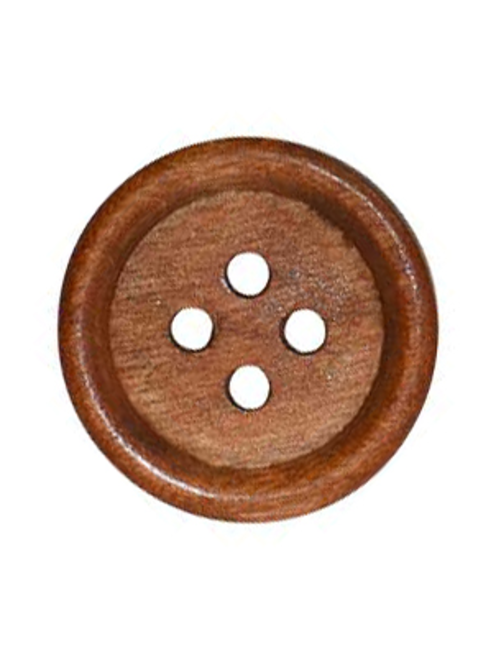 Botón madera borde 4 hols | AyB Hislabor
