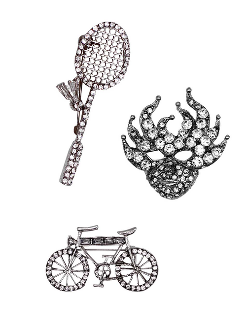 Broche metal cristal | AyB Hislabor