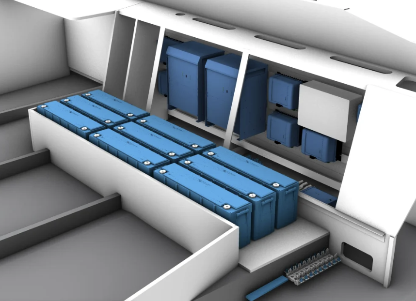 Elektrisk katamaran med Victron Energy-system