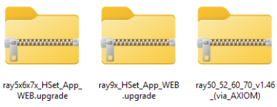 Exempel p&aring; nedladdade uppdateringsfiler och mappstruktur