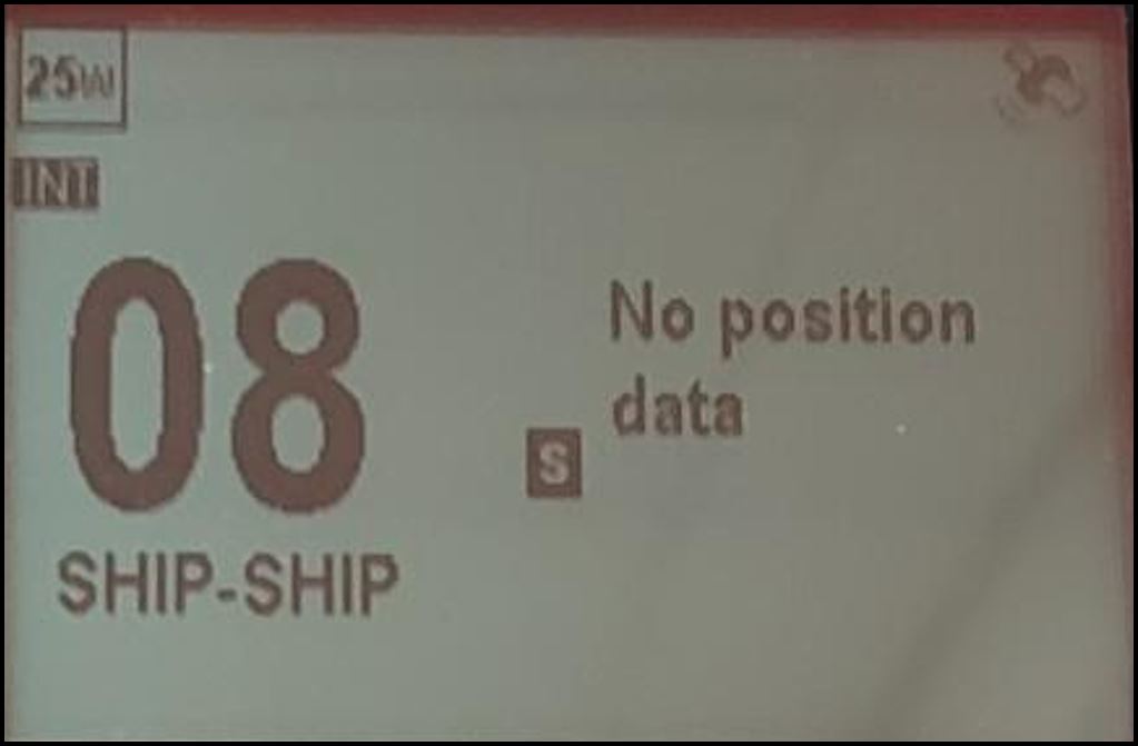 Raymarine VHF ingen GPS-data