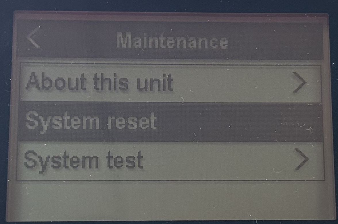 Raymarine VHF &aring;terst&auml;llning