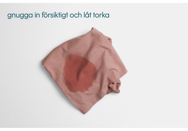 gnugga in diskmedel i fettfl&auml;ck och l&aring;t verka