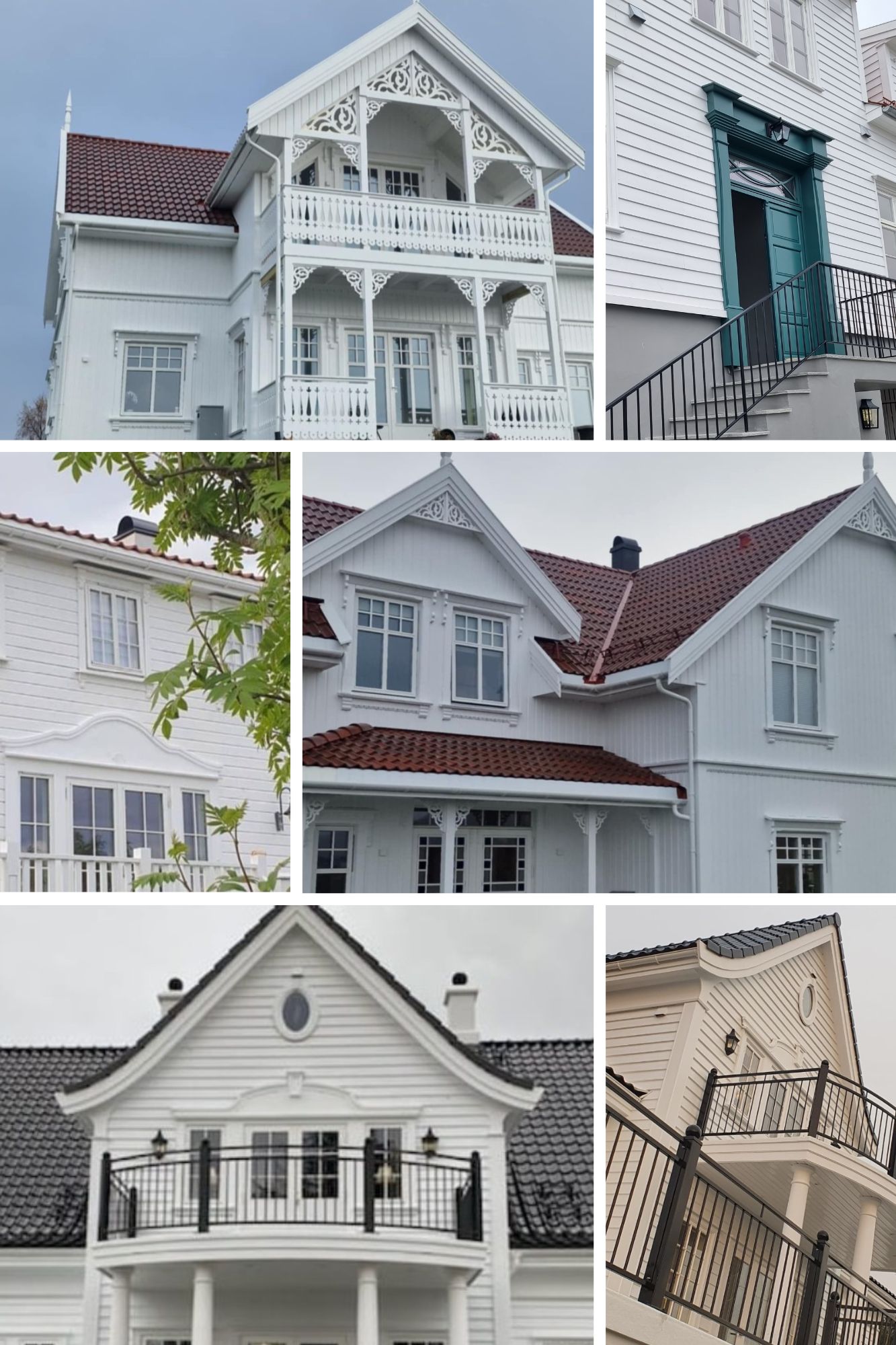 Fasadedekor til sveitservilla produsert av eriksen fres og design