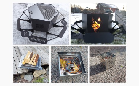 Grillar tillverkade efter kunders önskemål.