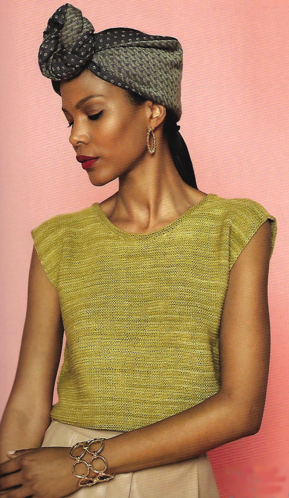 Stickat i Cotton Ball